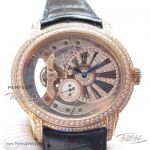 V9 Factory Audemars Piguet Millenary 4101 Rose Gold Diamond Case Skeleton Dial 47mm Automatic Watch 15350OR.OO.D093CR